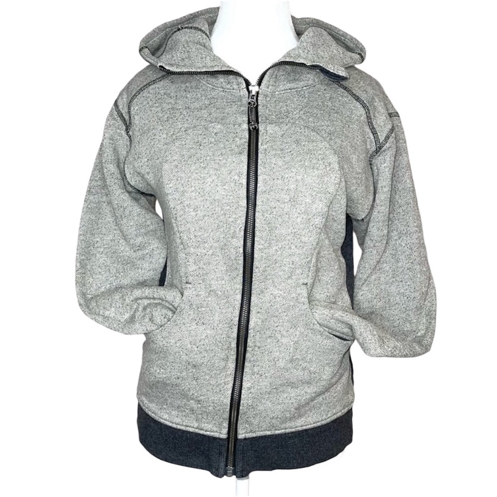 LULULEMON Women’s On The Daily Hoodie French Terry Heathered Gray Jacket Sz 6